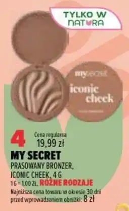 Drogerie Natura My Secret Prasowany Bronzer, Iconic Cheek oferta