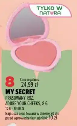 Drogerie Natura My Secret Prasowany Róż oferta