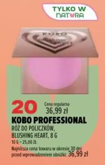 Drogerie Natura Kobo Professional Róż do policzków, Blushing Heart oferta