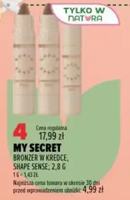 Drogerie Natura My Secret Bronzer w Kredce, Shape Sense oferta