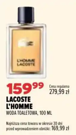 Drogerie Natura Lacoste L'Homme Woda Toaletowa oferta