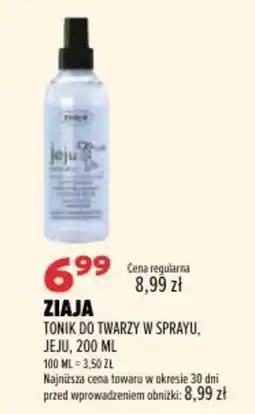 Drogerie Natura Ziaja Tonik do twarzy w sprayu, Jeju oferta
