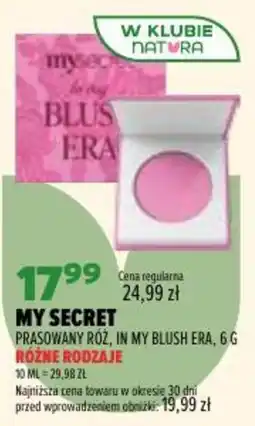 Drogerie Natura My Secret Prasowany Róż, in My Blush Era oferta