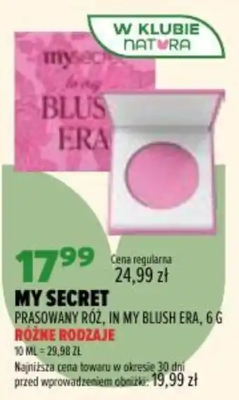 My Secret Prasowany Róż, in My Blush Era