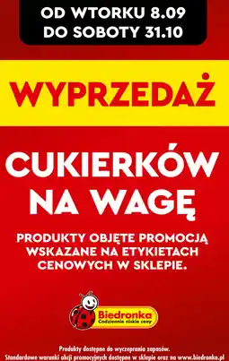 Biedronka Cukierki na wagę oferta