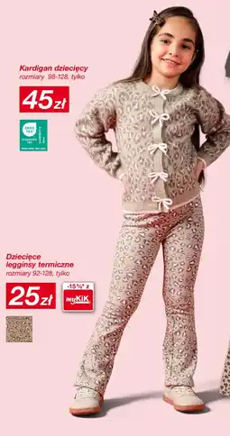 KiK Dziecięce legginsy termiczne oferta