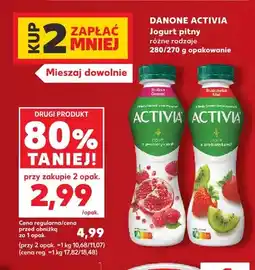 Kaufland Jogurt pitny Activia malina granat oferta