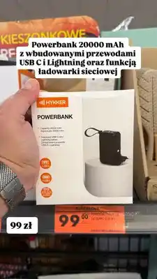 Biedronka Powerbank Hykker 20000mAh oferta