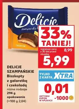 Kaufland Biszkopty z galaretką i czekoladą Delicje Szampańskie oferta