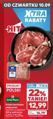 Kaufland Polska karkówka wieprzowa bez kości w plastrach Stoisko Mięsne oferta
