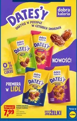 Lidl Daktyle w posypce Dobra Kaloria Dates'y o smaku yuzu oferta