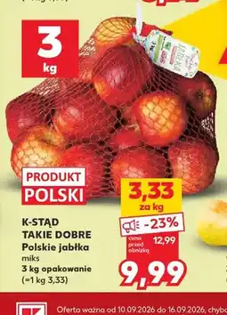 Kaufland Jabłka polskie miks K-Stąd Takie Dobre oferta