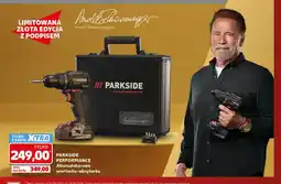 Kaufland Akumulatorowa wiertarko-wkrętarka Parkside Performance limitowana złota edycja z podpisem oferta