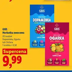Lidl Herbatka owocowa GBS Dopaminka oferta