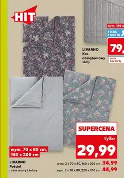 Kaufland Pościel 70x80 cm 140x200 cm Livarno oferta