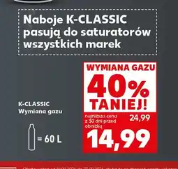 Kaufland Wymiana gazu K-Classic oferta