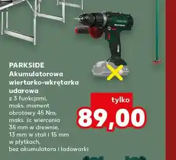 Kaufland Akumulatorowa wiertarko-wkrętarka udarowa Parkside oferta