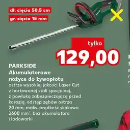 Kaufland Akumulatorowe nożyce do żywopłotu Parkside oferta