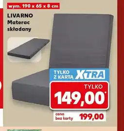 Kaufland Materac składany Livarno 190x65x8 cm oferta