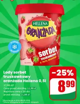 Dino Lody sorbet truskawkowy oranżada Hellena oferta