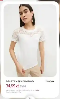 BonPrix T-shirt z miękkiej wiskozy Bonprix oferta