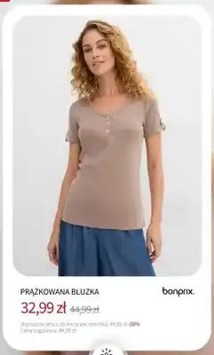 BonPrix Prążkowana bluzka Bonprix oferta