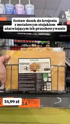 Biedronka Zestaw desek do krojenia ze stojakiem Smukee Home oferta