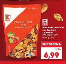 Kaufland Mieszanka orzechów z rodzynkami i żurawiną K-Classic oferta