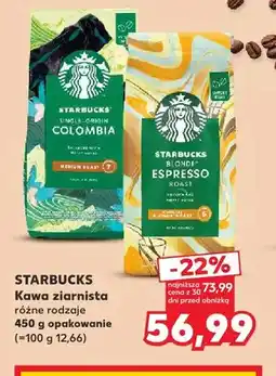 Kaufland Kawa ziarnista Starbucks Single-Origin Colombia oferta