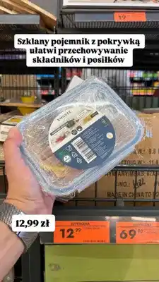 Biedronka Szklany pojemnik z pokrywką Smukee Home oferta