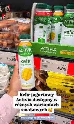 ALDI Kefir jogurtowy Activia mango oferta