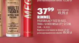 Drogerie Natura Pogrubiający tusz do rzęs Thrill Seeker Mega Lift Rimmel oferta