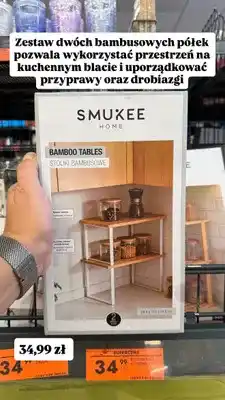 Biedronka Stoliki bambusowe Smukee Home oferta