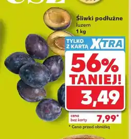 Kaufland Śliwki podłużne oferta