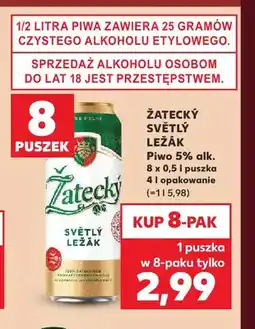 Kaufland Piwo Žatecký Světlý Ležák 8-pak oferta