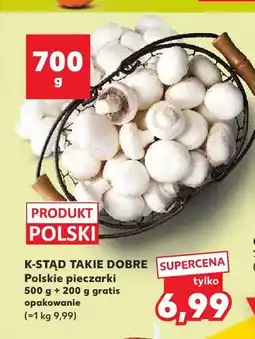 Kaufland Pieczarki polskie K-Stąd Takie Dobre oferta