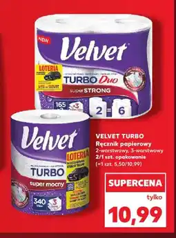 Kaufland Ręcznik papierowy 2-warstwowy Velvet Turbo Duo 2-pak oferta