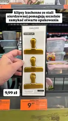 Biedronka Klipsy kuchenne ze stali nierdzewnej Smukee Home oferta