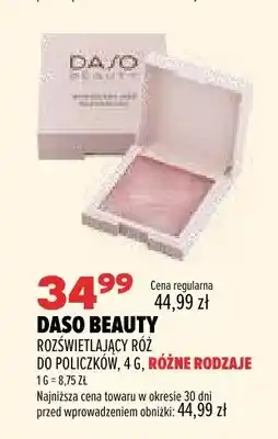 Drogerie Natura Rozświetlający róż do policzków Daso Beauty oferta