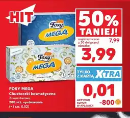 Kaufland Chusteczki kosmetyczne 2-warstwowe Foxy Mega oferta