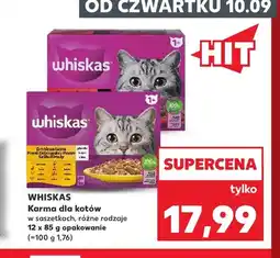Kaufland Karma dla kotów w saszetkach Whiskas 12-pak oferta