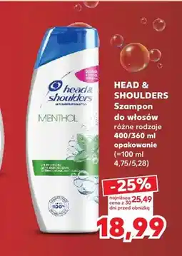 Kaufland Szampon do włosów Menthol Head & Shoulders oferta