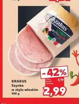 Kaufland Szynka w stylu włoskim Krakus oferta