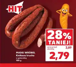 Kaufland Kiełbasa krucha z galaretką Madej Wróbel oferta