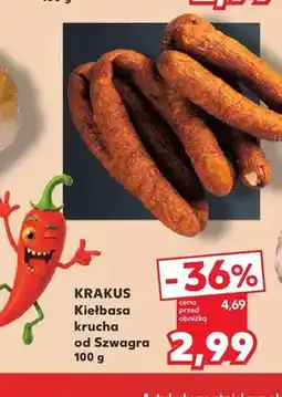 Kaufland Kiełbasa krucha od Szwagra Krakus oferta