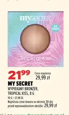 Drogerie Natura Wypiekany bronzer Tropical Kiss My Secret oferta