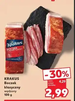 Kaufland Boczek klasyczny wędzony Krakus oferta