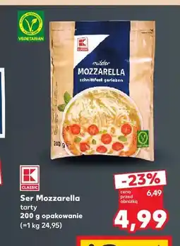 Kaufland Ser mozzarella tarty K-Classic oferta