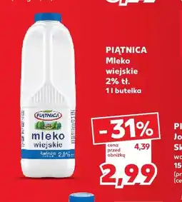 Kaufland Mleko wiejskie Piątnica 2% oferta
