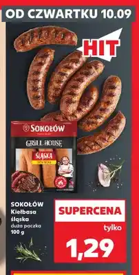 Kaufland Kiełbasa śląska duża paczka Sokołów oferta